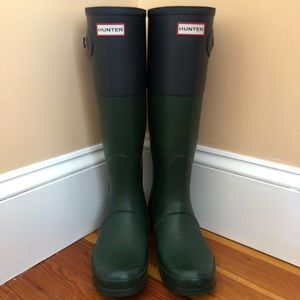 Hunter color block original color rain boots